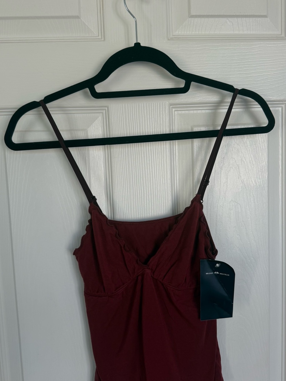 NWT One Size Brandy Melville Wine Red  Spaghetti Strap Camisole🍷❤️